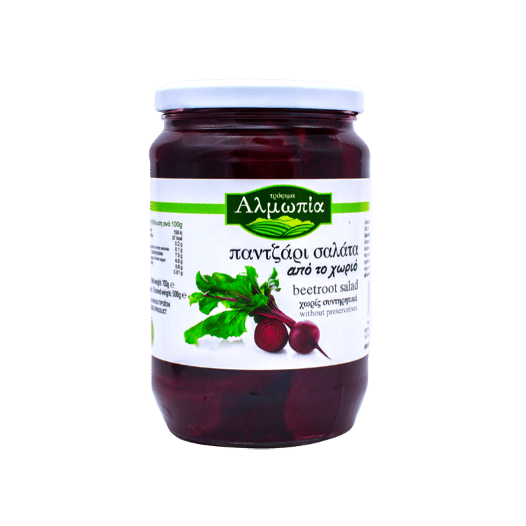 Rote-Bete-Salat (700g) Almopia von Almopia bei Araxxon  - Hochwertiges griechisches Produkt.   Rote-Bete-Salat (700g) Almopia από Almopia στο Araxxon  - Αυθεντικό ελληνικό προϊόν.